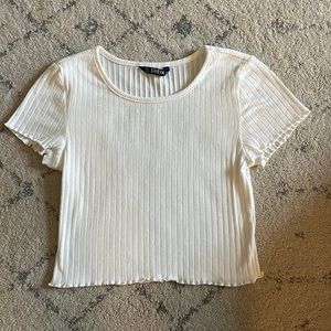 Shein white crop top